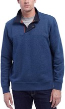 Orvis Sweater Men&#39;s 1/4 Zip Snap Pullover Signature Collection XL Blue NWT - £21.78 GBP