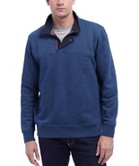 Orvis Sweater Men&#39;s 1/4 Zip Snap Pullover Signature Collection XL Blue NWT - $37.95 CAD