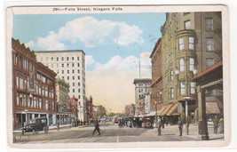 Falls Street Niagara Falls New York 1925 postcard - £4.67 GBP