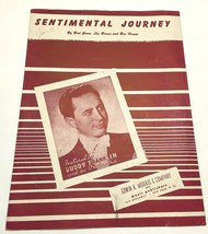 Sentimental Journey by Bud Green 1944 Edwin H Morris Piano Sheet Music Vintage  - £14.19 GBP