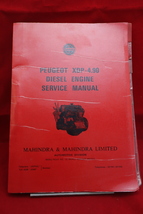 Mahindra 1981 Peugeot XDP-4.90 Multi-Language Diesel Engine Service Manual - $175.26