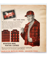 1952 Woolrich Wool Shirts Advertisement Mountain Made Hunting Clothing D... - $19.99