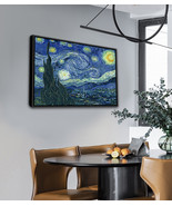 Framed Van Gogh starry Night Ballance Oil Canvas Print Wall Art Painting - £22.28 GBP+