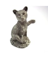 Franklin Mint Woodland Animals pewter figurine The Bear CUB Jane Lunger ... - £6.23 GBP