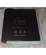 TWA Trans World Airlines 707 Planning &amp; Performance Binder W/ Misc Paper... - £184.13 GBP