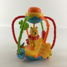 Disney Baby Winnie The Pooh Activity Ball Squeak Rattle Roll Toy Mirror Learn - $24.70
