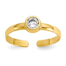 10k CZ Toe Ring 10C1156 - $2,114.17 MXN