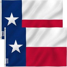 Anley Pack of 2 Fly Breeze 3x5 Ft Texas State Flag - Texas State Flags Polyester - £9.26 GBP