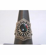 Womens Vintage Estate Sterling Silver Southwestern Zuni Ring 7.4g E1552 - £23.34 GBP