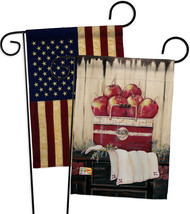 Ruby Red Country Apple - Impressions Decorative USA Vintage - Applique Garden Fl - £24.41 GBP
