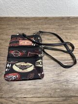 Harley Davidson Motorcycle Crossbody Purse Multiple Zippers Handbag KG JD - $18.81