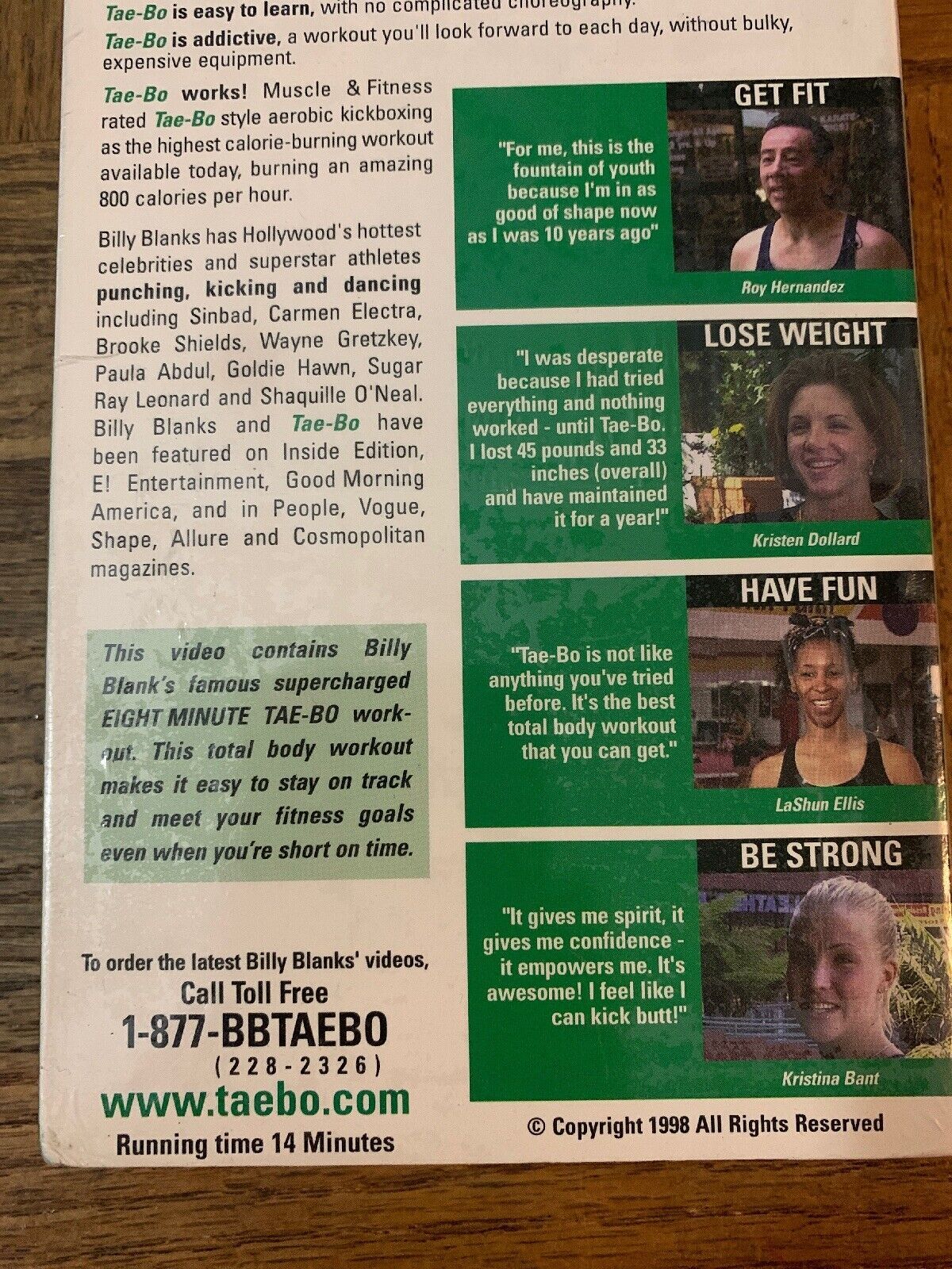 Tae Bo 8 Minute Workout VHS RARE SHIPS N 24 HOURS VHS Tapes Tae bo 8 minute workout vhs rare ships n 24 hours vhs tapes