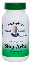 Christopher&#39;s Original Formulas Instead Stop-Ache 100C 100 Caps - £18.95 GBP