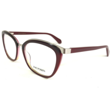 Zac Posen Eyeglasses Frames Zeze AU Burgundy Red Silver Full Rim 53-17-140 - £51.40 GBP