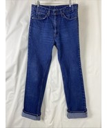 Vintage Levi&#39;s 20517 Orange Tab Blue Jeans Men&#39;s Size 34x33 Actual 31&quot;x31&quot; - $117.29 CAD