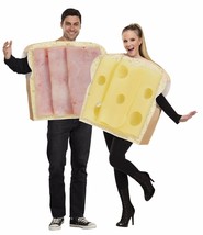 Ham Cheese Swiss Adult Couples Costume Food Sandwich Funny Halloween FW1... - £53.93 GBP
