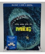 The Meg (Blu-Ray &amp; DVD, 2018) w/ Slip Cover - £9.32 GBP