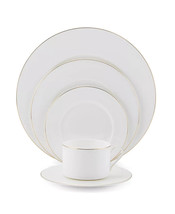 Mikasa Raina Gold Bone China 5 Piece Place Setting, Service for 1 NEW - £47.40 GBP