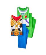 Toy Story Boy&#39;s Buzz Lightyear and Woody Short-Sleeved 4-Pc. Pajama Set,... - $26.72