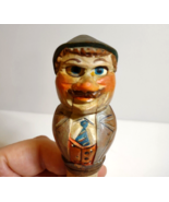 ANRI Mechanical Alpine Man Bottle Stopper Wood Hand Carved Puppet Barwar... - £54.59 GBP