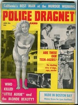 Police DRAGNET-JAN/1960-BLONDE BEAUTY-MURDER WEDDING-MURDEROUS TEEN-AGERS FR/G - £25.20 GBP