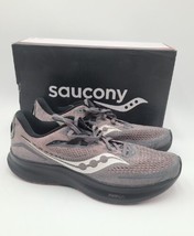 Saucony Ride 15 Womens Size 11.5 Running Shoe Charcoal Shell Grey S10729-22 - £30.85 GBP