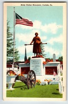 Molly Pitcher Memorial Monument Statue Carlisle Pennsylvania Postcard Unposted - £8.73 GBP