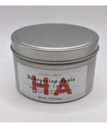 Trader Joe&#39;s Natural Soy Blend Honeycrisp Apple Scented Candle Tin 5.7oz - £10.35 GBP