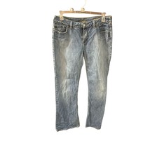 Silver Jeans Womens Size 33 Mitsu Bootcut Light Wash Distressed jeans - £23.38 GBP