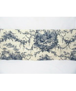 Waverly La Petite Ferme Rooster Toile Blue Cream Top Cafe/Tier Valance - £36.72 GBP