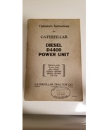 Caterpillar Cat D4400 Diesel Power Unit Operator&#39;s Instructions Manual - $69.20