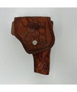 Vintage Floral Engraved Etched Belt Holster Fits 45 Brown - £35.49 GBP