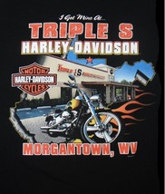 Harley Davidson Black 2XL mens T-Shirt - TRIPLE S of Morgantown, West Vi... - $17.95