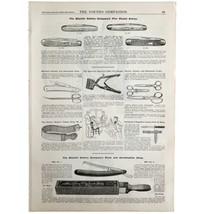 Electric Cutlery Co Knives Razors 1894 Victorian Advertisement Barber DW... - $29.99