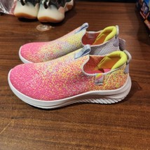 NEW Sketchers Women/ Girls size 2 memory foam slip on sneakers shoes 302... - $29.50