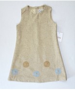 Carlotta Italy Girls 4 Wool Blend Sleeveless Shaft Mod Retro Dress Embro... - $95.08 CAD