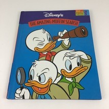 Disney The Amazing Muffin Search Hardcover Book Vintage Huey Dewey Louie... - $12.82
