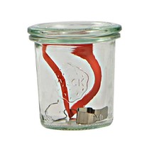 Weck Airtight Clip-Close Sealed 290 ml Jar with Lid 80 mm, Pack of 6, Gl... - $64.00