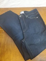 Paige Jeans Hoxton Straight Mid Rise Dark Wash Mona Blue Denim Pants Siz... - €24,15 EUR