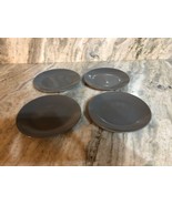 Royal Norfolk royal Gray 7 1/2”Stoneware Dinnerware Saucer Plates Set Of... - £39.39 GBP