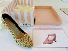 NOSTALGIA MINI SHOE COLLECTIBLE LADY&#39;S LEOPARD PATTERN HEEL POPULAR IMPO... - $184.99 MXN