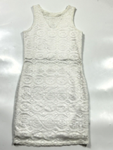 Sally Miller Women&#39;s Sleeveless Lace Mini Dress White Size Small - £24.08 GBP