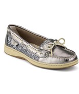 Sperry Silver Sparkle Angelfish Boat Shoe Casual Slip On Flats Size 8.5 ... - $45.46 CAD