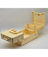 Traum USA Accordion Style Sewing Box Yellow Vintage Plastic Storage Orga... - €23,85 EUR