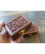Two Handmade Little Wooden Box, Jewelry Box, Decorative Wooden Box - €21,78 EUR
