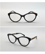 Brand New Chanel 3428 Women&#39;s Transparent Black &amp; Gold Acetate Eyeglasses - $335.41 CAD