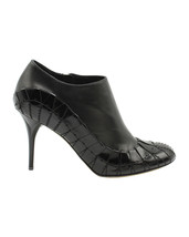 Dior Serpent Ankle High Heel Boots In Leather Women Black Size 37 - $301.15