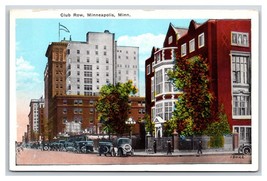 Club Row Street View Minneapolis Minnesota MN UNP WB Postcard W6 - £3.06 GBP