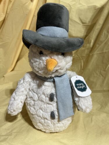 Mary Meyer Snowman Soft Plush Stuffed Animal Toy 12” NOS - $17.81