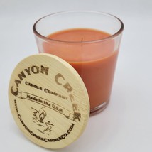 New Canyon Creek Candle Company 8oz Tumbler Apple Jack &amp; Orange Peel Handmade! - £14.18 GBP